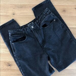 Black Denim Mom Jeans